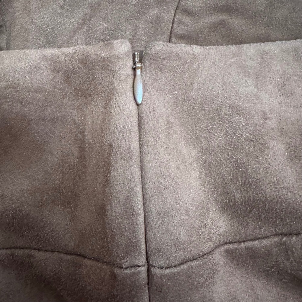 Sundance Brown Faux Suede Boho Ankle Pants Size 8 High Rise Stretch Trousers - Picture 9 of 10